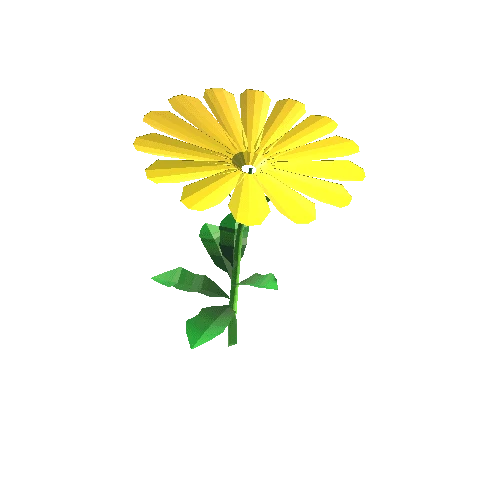 J. Yellow one flower 02